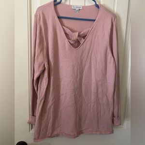 Pink Sweater With Pretty cross design
